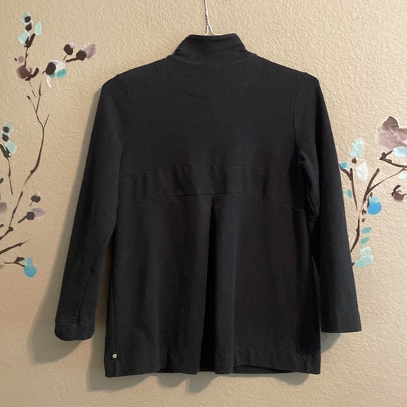 Neon Buddha mock neck button up cardigan M - Picture 2 of 5